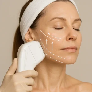 Woman having HI-FU to reduce wrinkles call LA LIPO Radlett Now!
