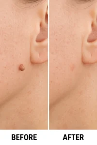 Skin tags removal Radlett before and after