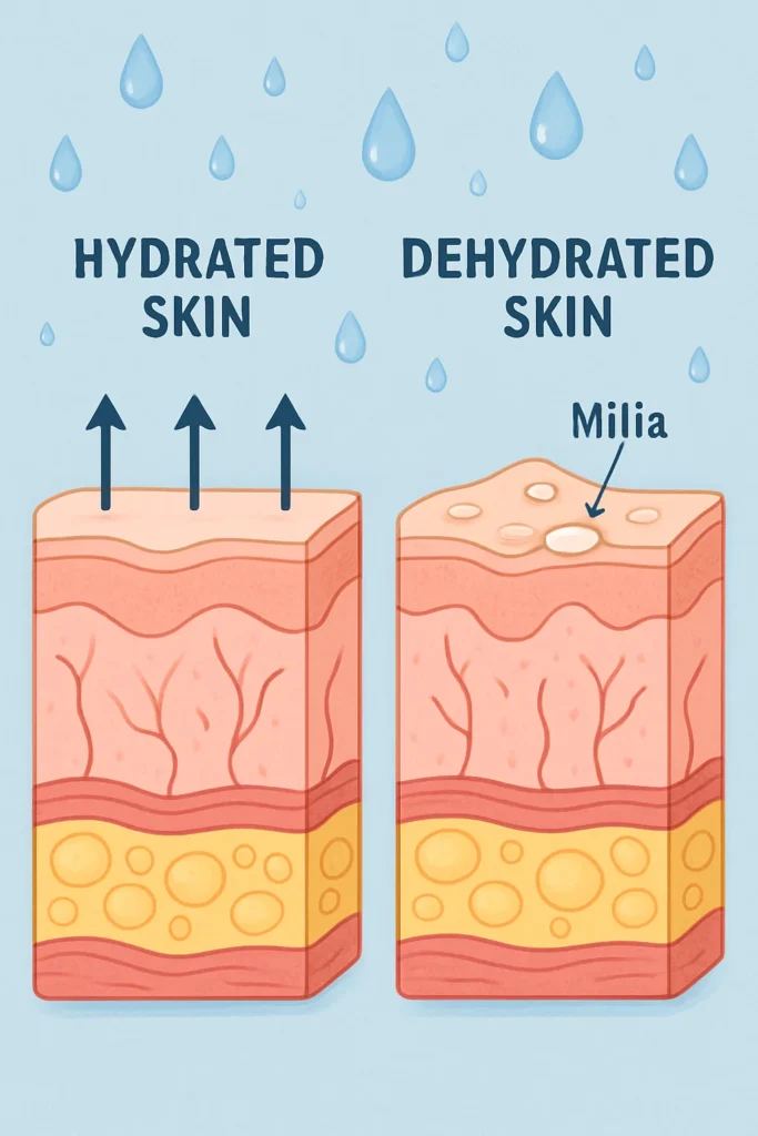 The importance of hydration and milia production Radlett