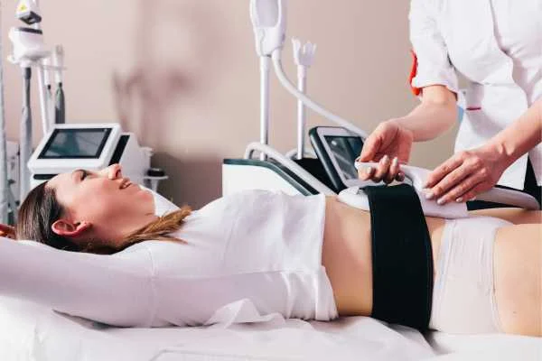 woman having body sculpting to help improve her body image and her mental health Radlett