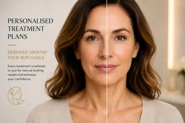 Before and after results of Collagen Lift Therapy Radlett